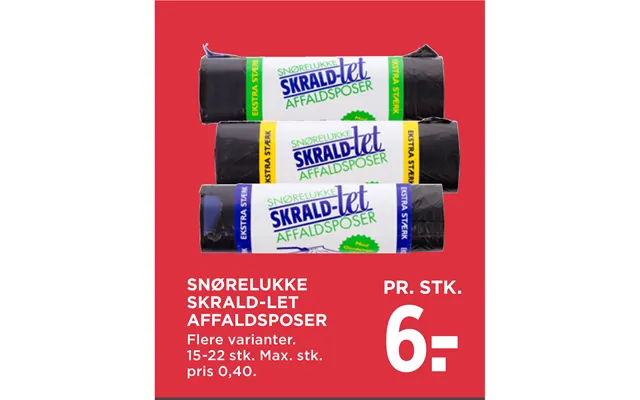 Snørelukke Affaldsposer