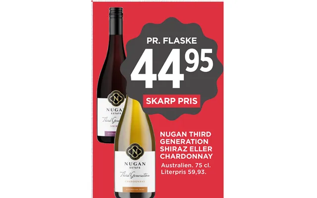 Nugan Third Generation Shiraz Eller Chardonnay