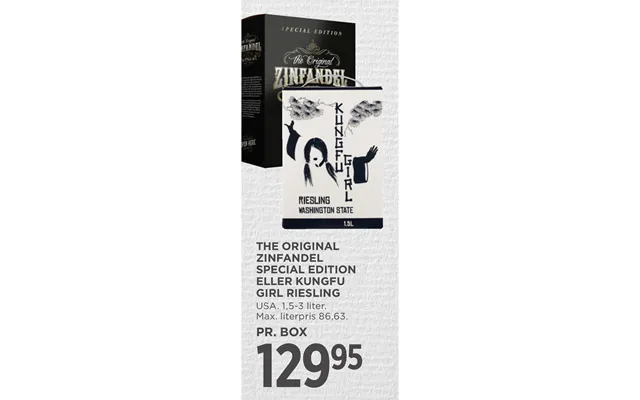 The Original Zinfandel Special Edition Eller Kungfu Girl Riesling