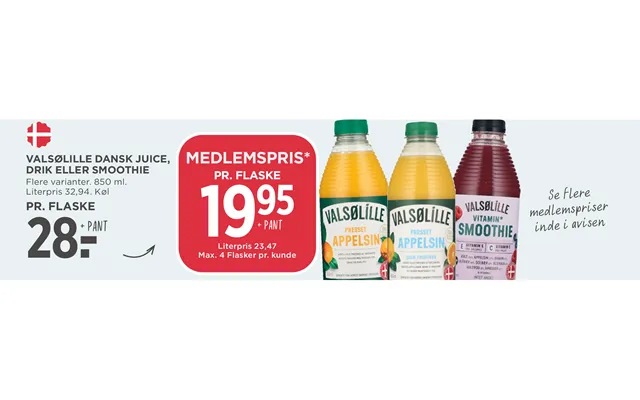 Valsølille Dansk Juice, Drik Eller Smoothie