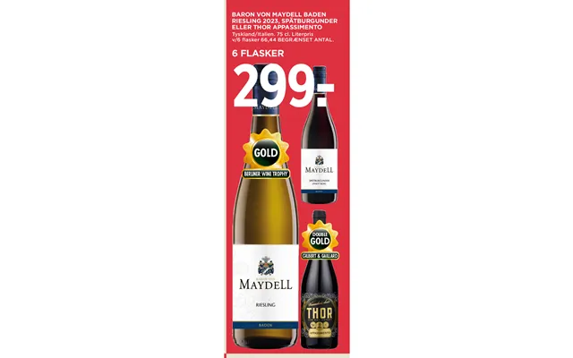Baron Von Maydell Baden Riesling 2023, Spätburgunder Eller Thor Appassimento
