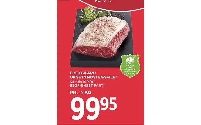 Freygaard Oksetyndstegsfilet