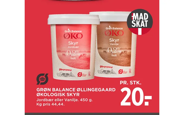 Grøn Balance Øllingegaard Økologisk Skyr