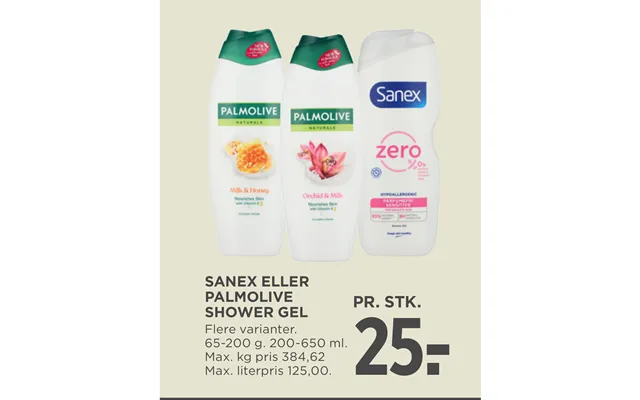 Sanex Eller Palmolive Shower Gel