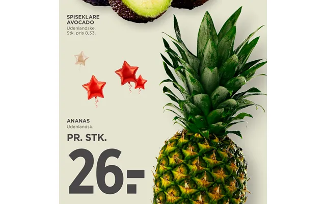 Spiseklare Avocado Ananas