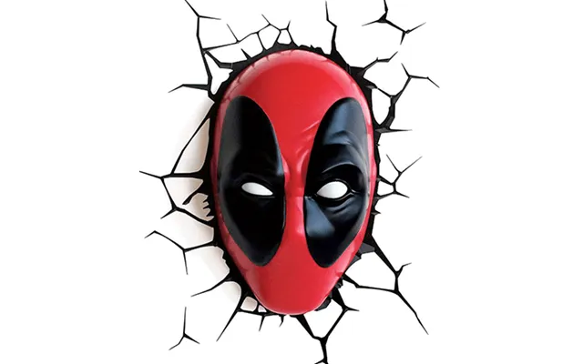 Deadpool Maske - Led 3d Lampe