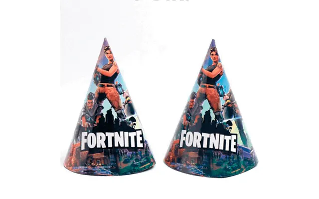Fortnite Fødselsdagshatte - 6 Stk.