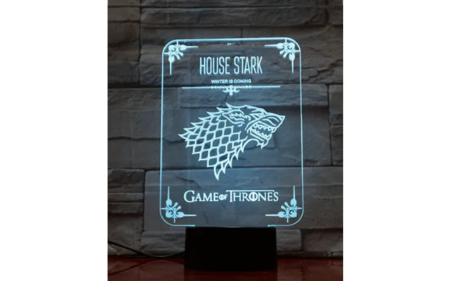 Game Of Thrones 3d Lampe - Winter Is Coming