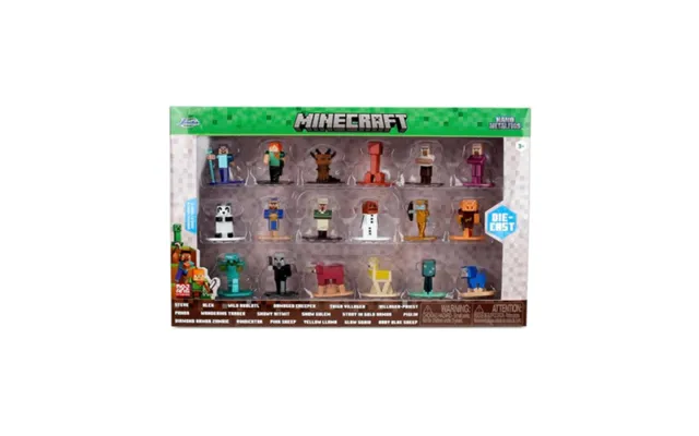 Minecraft 18 Stk. Metalfigurer Pakke - 4cm