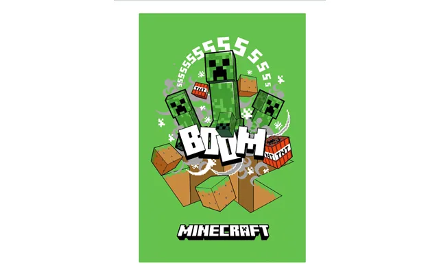 Minecraft Creeper Boom Tæppe 100x150cm
