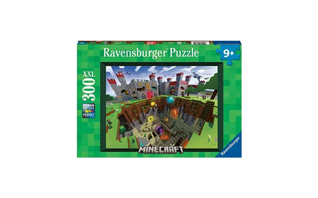 Minecraft Cutaway Puslespil - 300 Brikker