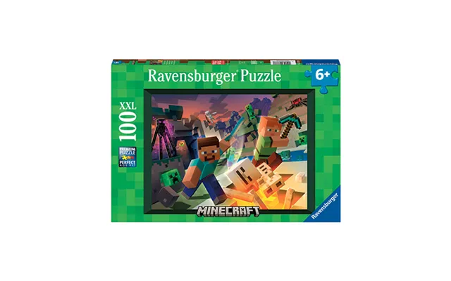 Minecraft Monsters Puslespil - 100 Brikker