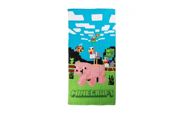 Minecraft Piggy Håndklæde - 70x140cm