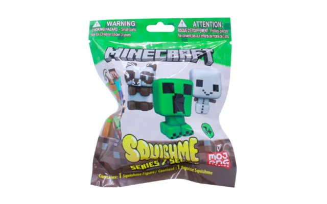 Minecraft Squishme Anti-stress Figurer - Assorteret