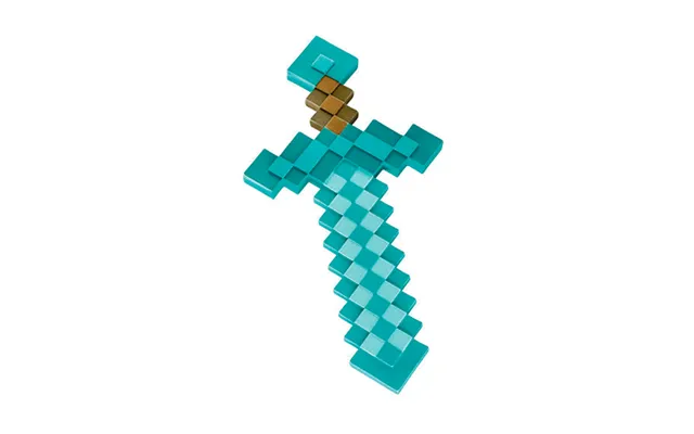 Minecraft Sværd 50 Cm - Plastik Diamant Sværd