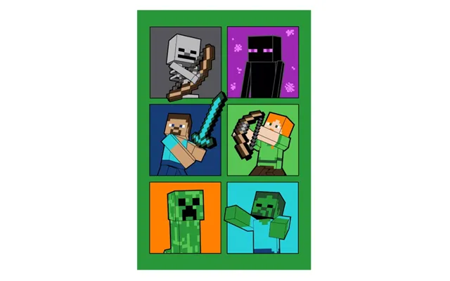 Minecraft Tæppe - 100x150cm
