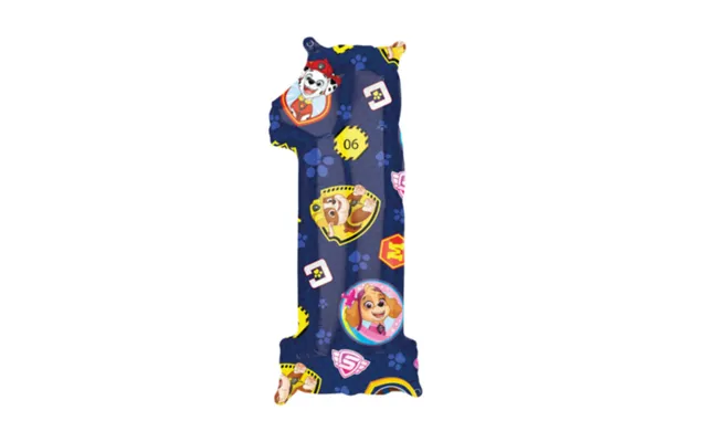 Paw Patrol 1 År Ballon - 27x66 Cm