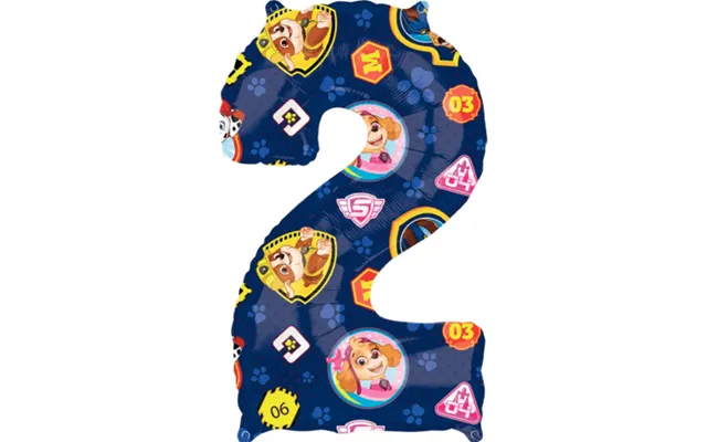 Paw Patrol 2 År Ballon - 43x66 Cm