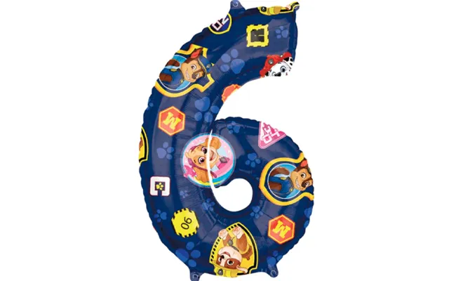 Paw Patrol 6 År Ballon - 43x66 Cm