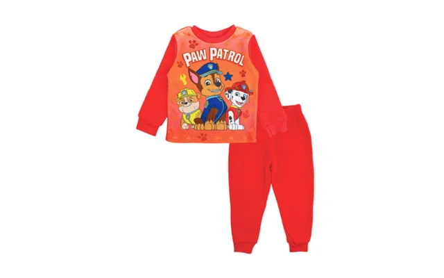 Paw Patrol Fleece Pyjamassæt - Rød 2-8 År