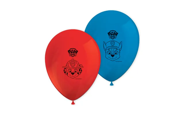 Paw Patrol Latex Balloner - 8 Stk.