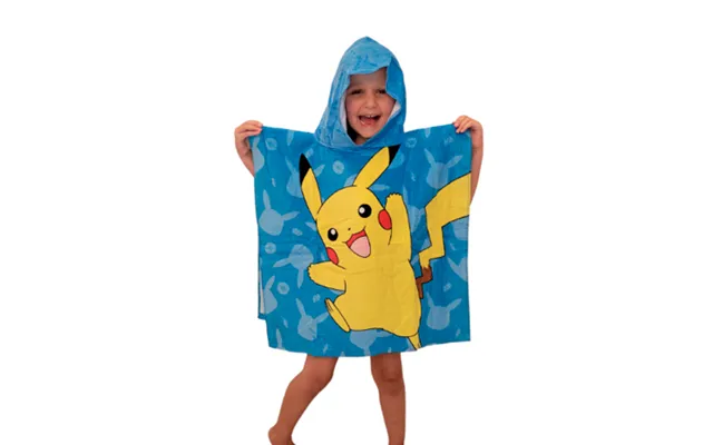 Pikachu Puncho Til Børn - Pokemon 60x120 Cm