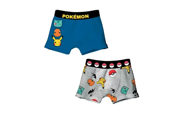Pokemon Boksershorts Til Børn - 2 Stk