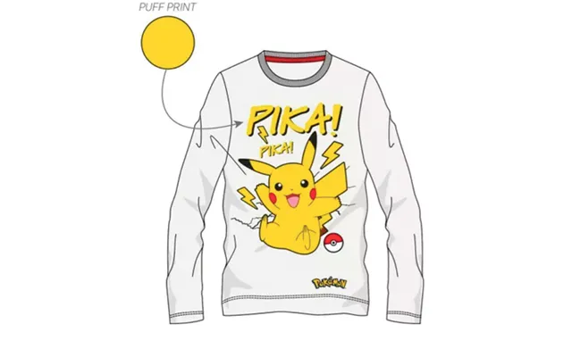 Pokemon Hvid T-shirt Til Børn 6-12 År