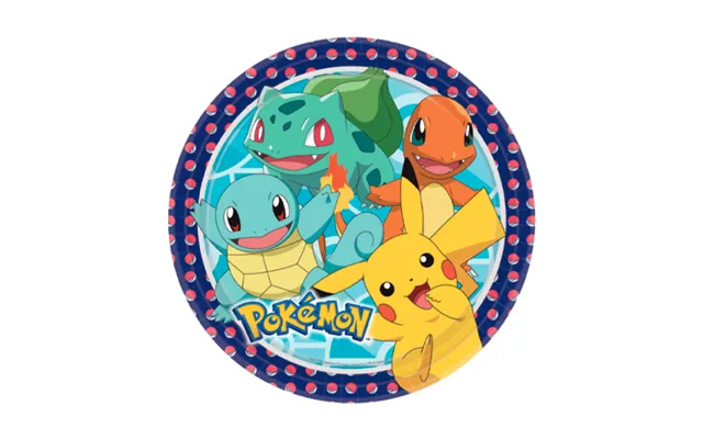 Pokemon Paptallerkner - 8 Stk.
