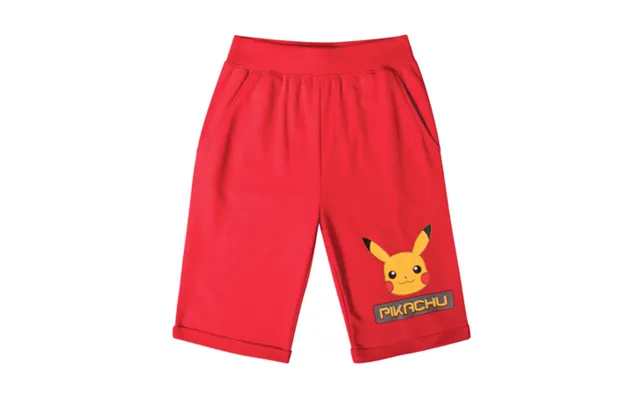 Pokemon Røde Shorts Til Børn - 5-12 År