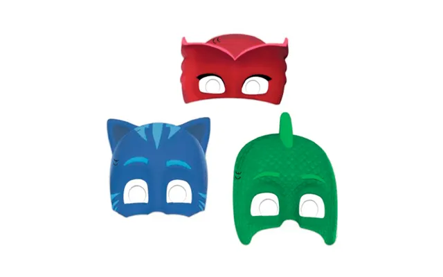Pyjamasheltene Masker - 6 Stk.