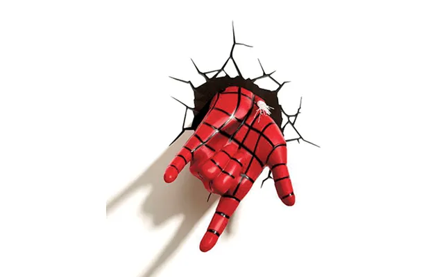 Spiderman 3d Hånd Lampe - Marvel