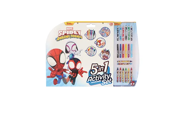 Spiderman Farveblyanter, Tusch M.m. - 5-1 Set