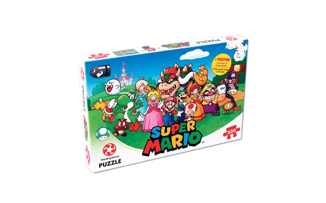 Super Mario Puslespil - 500 Brikker