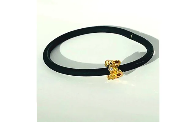 Armbånd I Læderlook Med Dekorativt Vedhæng