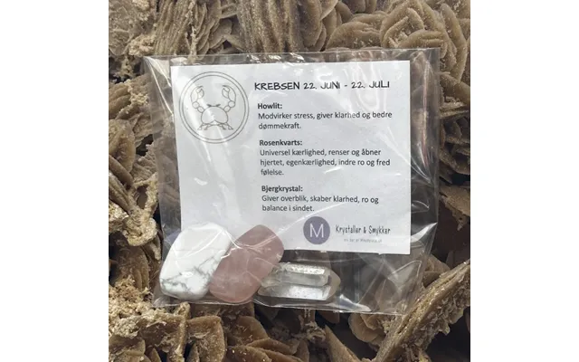 Stjernetegn Krystalsæt - Krebsen