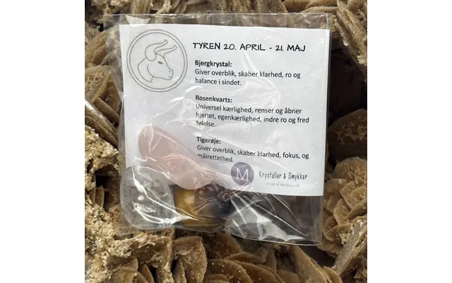 Stjernetegn Krystalsæt - Tyren