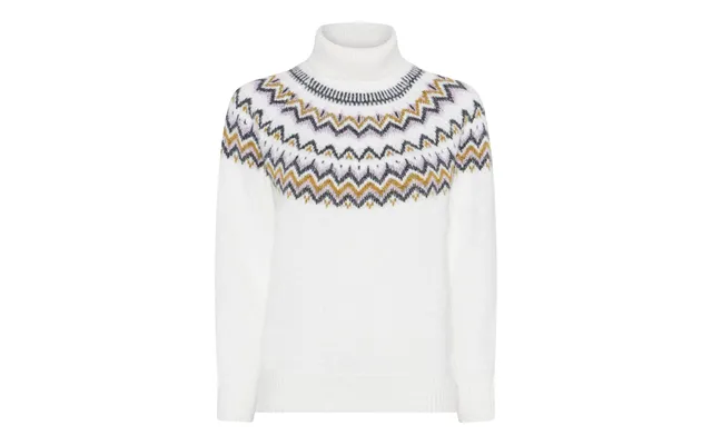 Micha Cosy Nordic Strik - Offwhite Blå