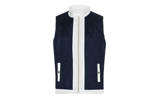 Micha Top Ny Forårs Quilt - Navy Offwhite