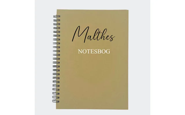 A5 Stribet Papnotesbog - Med Navn