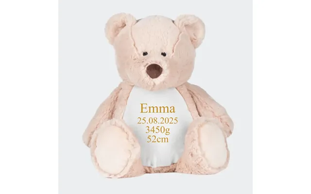 Classik Bamse Med Navn - Navn Dato Længde Vægt 544 42cm