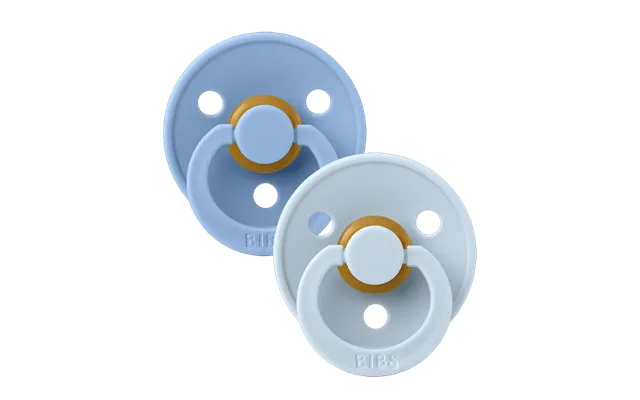 Colour 2 Pack Sky Blue Baby Blue - Rund 2 Natural Rubber Latex