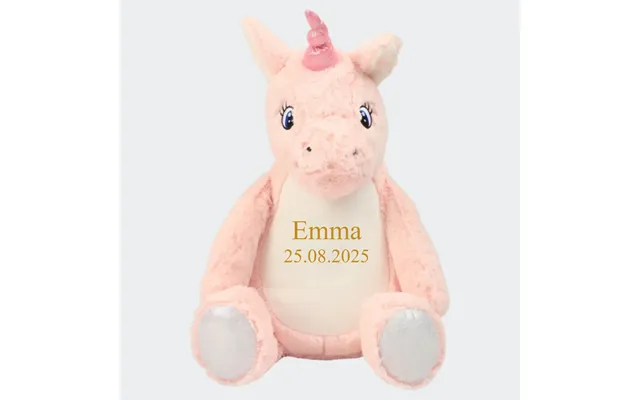 Enhjørning Bamse - Navn Dato 544 42cm