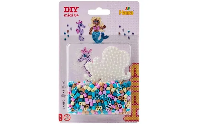 Hama Midi Blister Lille Havfrue Plade Perler