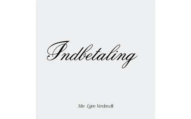 Indbetaling - 1kr