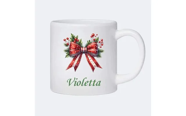 Julesløjfe - Plastikkop 180ml Hvid 180ml