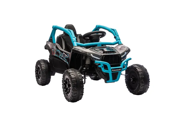 Kawasaki Teryx Krx 1000 12v Elektrisk Utv Til Børn Fjernbetjening, Led & Musik - 100l X 64b X 56h Cm Blau