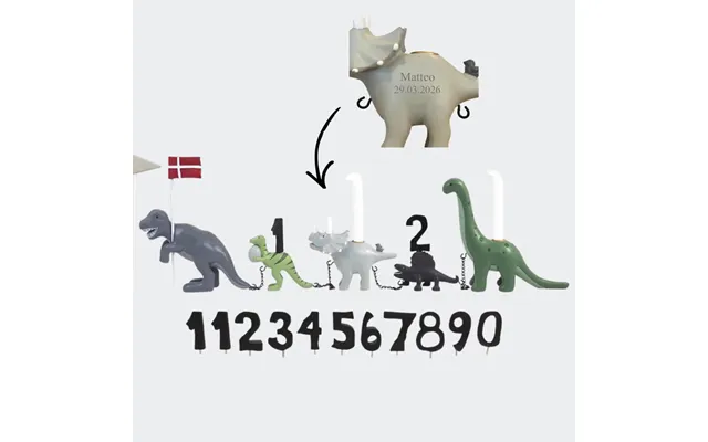 Kids By Friis Dinosaur, Fødselsdagstog - M U Navn