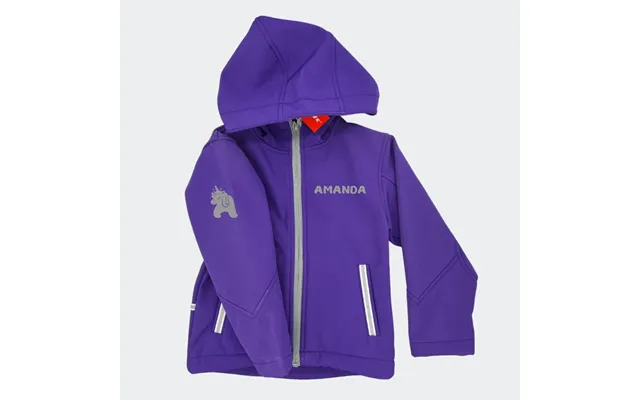 Lilla Softshell Jakke Med Navn - Lilla Softshell Jakke Med Navn Lilla 3 4 År