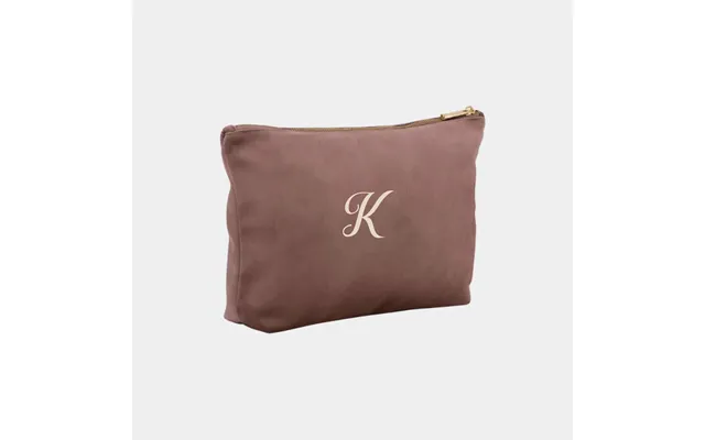Lille Velour Accessory Taske - Rose